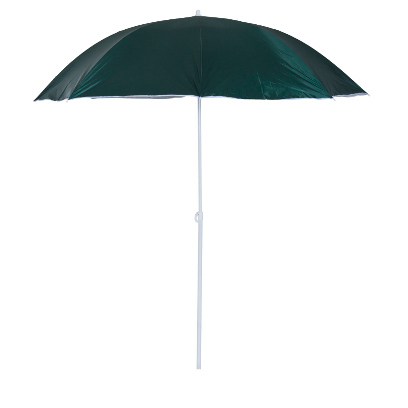 Nancy's Addison Parasol - Strandparasol - Zijwand - Groen - 2-Delig - Polyester - Waterafstotend - Afneembare Zijwand - Ø 220 cm