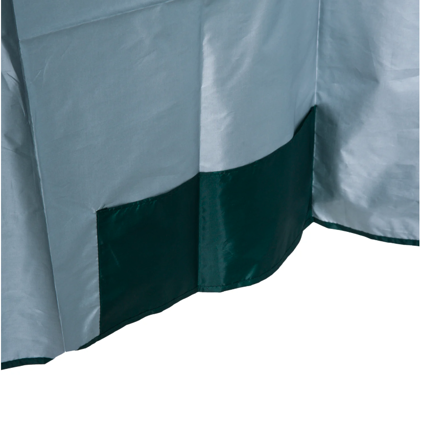 Nancy's Addison Parasol - Strandparasol - Zijwand - Groen - 2-Delig - Polyester - Waterafstotend - Afneembare Zijwand - Diameter 220 cm
