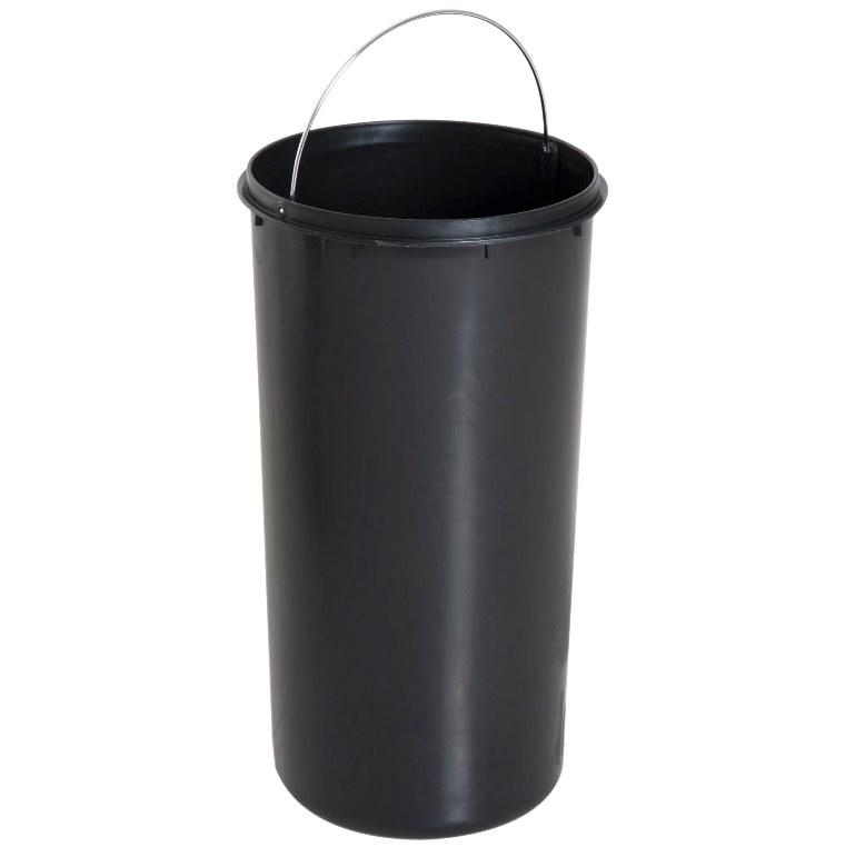Nancy's Fair Lawn Pedaalemmer - 30 Liter - Prullenbak - Vuilnisbak - Binnenemmer - Scharnierend Deksel - RVS - Zilver - 29.2 x 29.2 x 62.9 cm