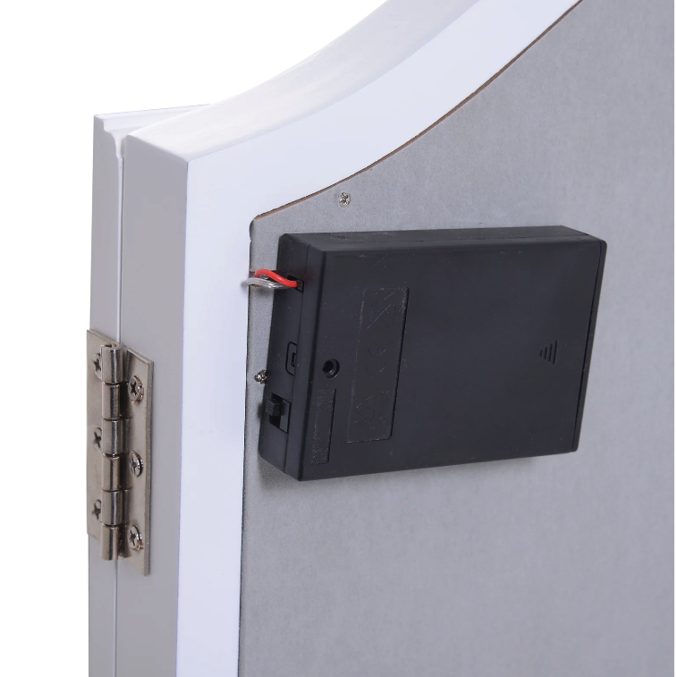 Nancy's Lawndale Make-Up Spiegel - Cosmeticaspiegel - 16 LED Lichtjes - Batterijen - Wit - MDF - 36-73 x 53.5 x 4.5 cm