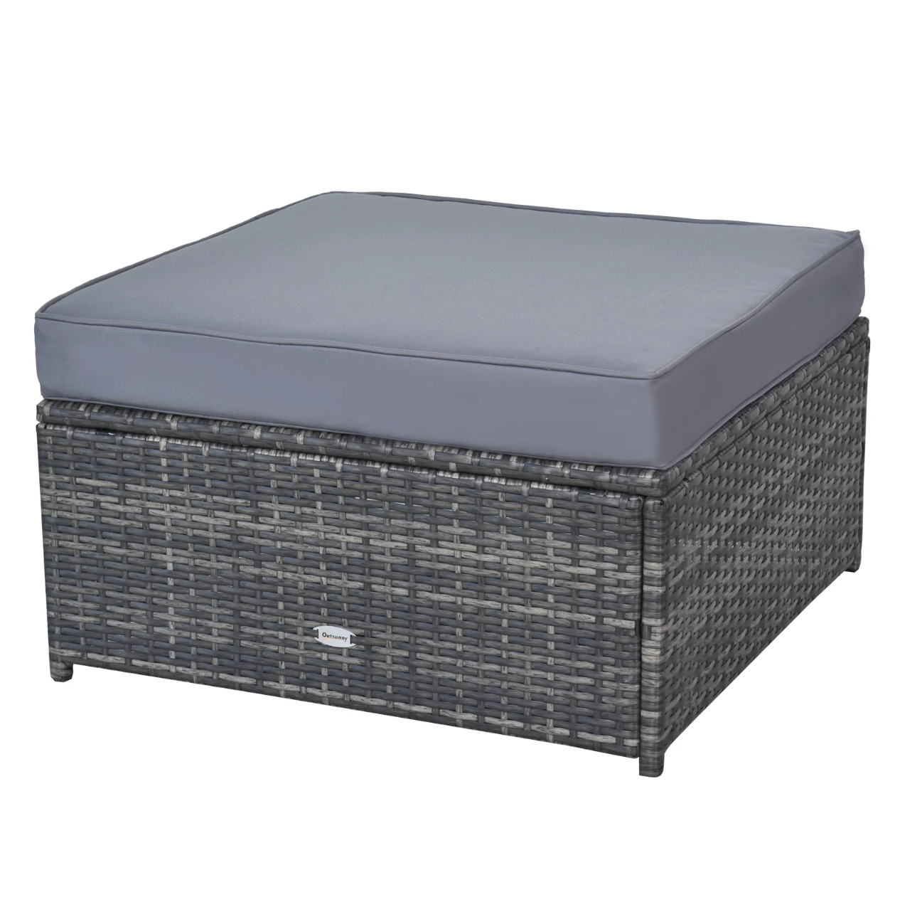 Nancy's Hutto Tuinset - Loungeset - Tuinmeubels - 7-Delig - Zitkussens - Tafel - Veiligheidsglas - Polyrotan - Grijs
