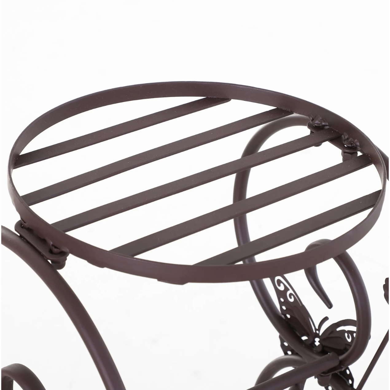 Nancy's Avon Plantentrap - Plantenrek - Bloemenstandaard - Metaal - Brons - 3 Niveaus - 75 x 28 x 66 cm