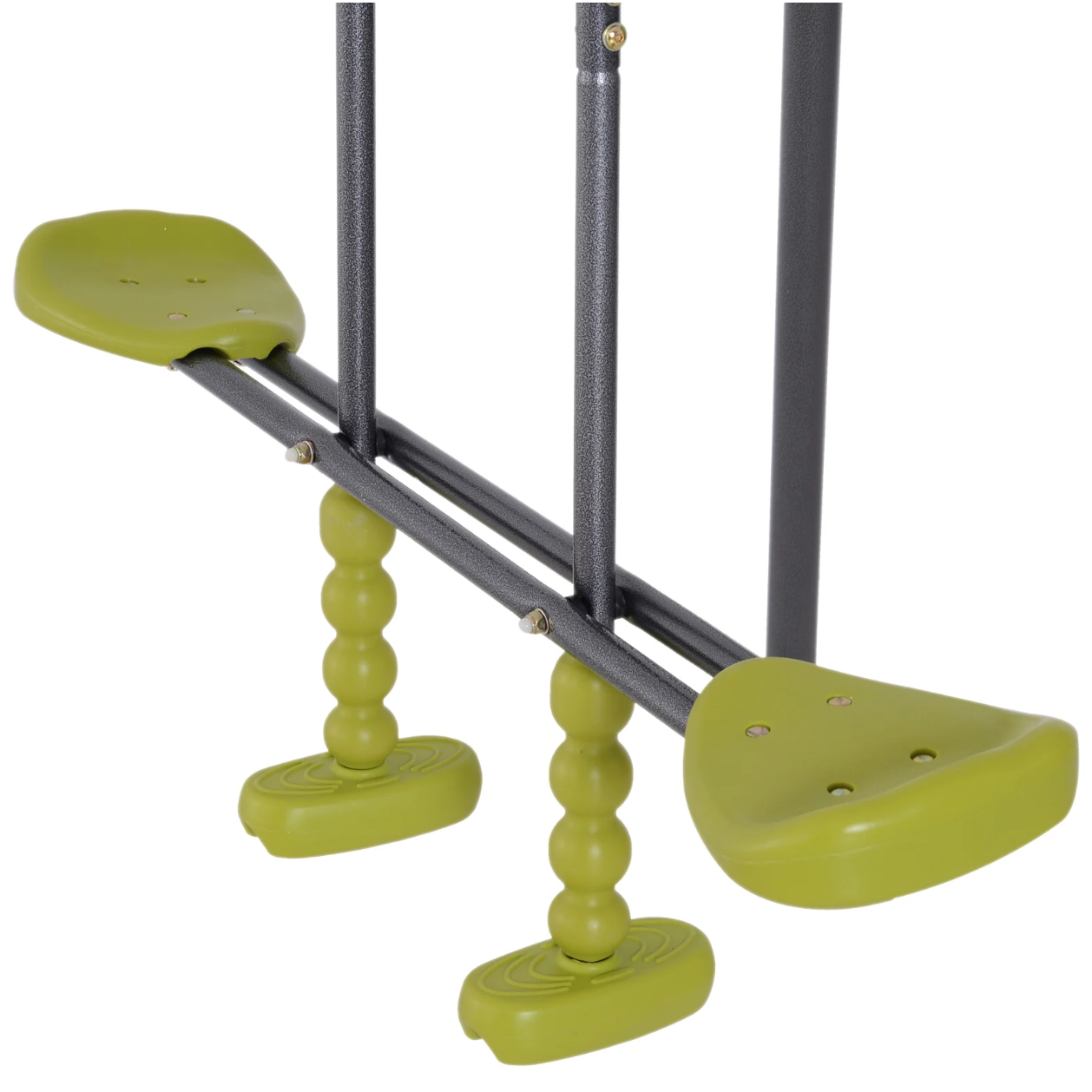 Nancy's Burien Tuinschommel - Kinderschommel - Klimtouwladder - Wip - Vanaf 3 Jaar - Zwart - Groen - 215/295 x 138 x 175 cm