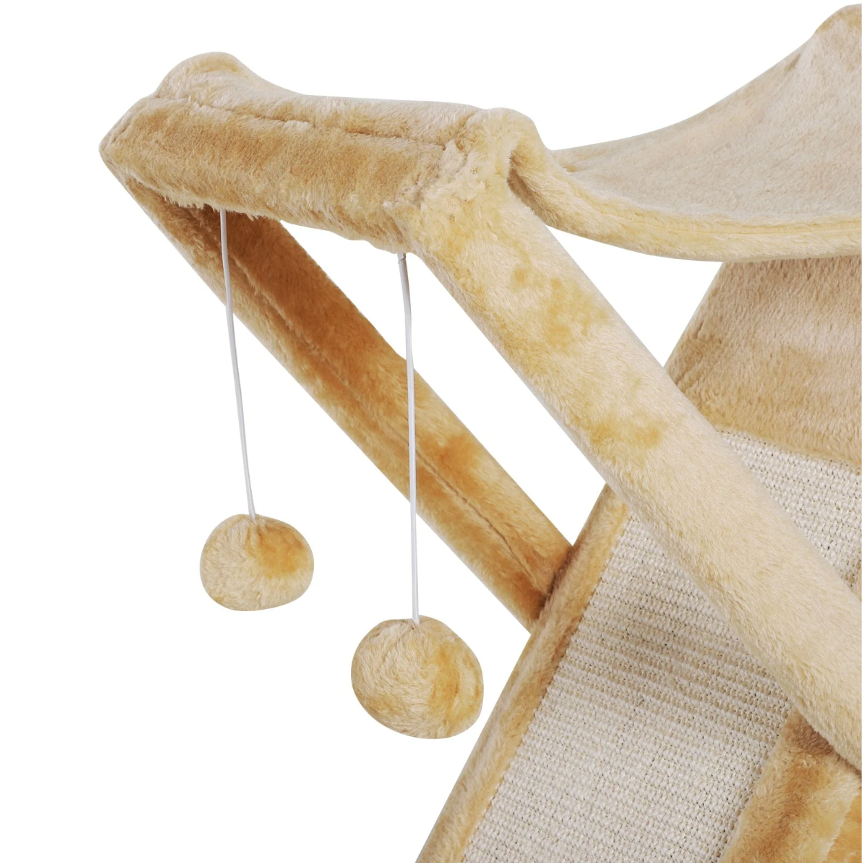 Nancy's Placentia Krabpaal - Kattenboom - Grot - Hangmat - Sisal - Bewerkt Hout - Geel - 50 x 32 x 65 cm