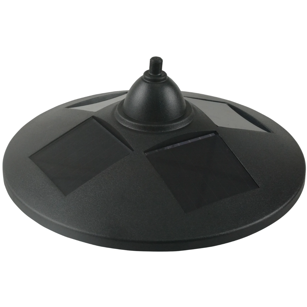 Nancy's Azusa Tuinlamp - Buitenverlichting - Zonne-energie - 3-Kops - Bloempotvoet - Waterdicht - RVS - Zwart