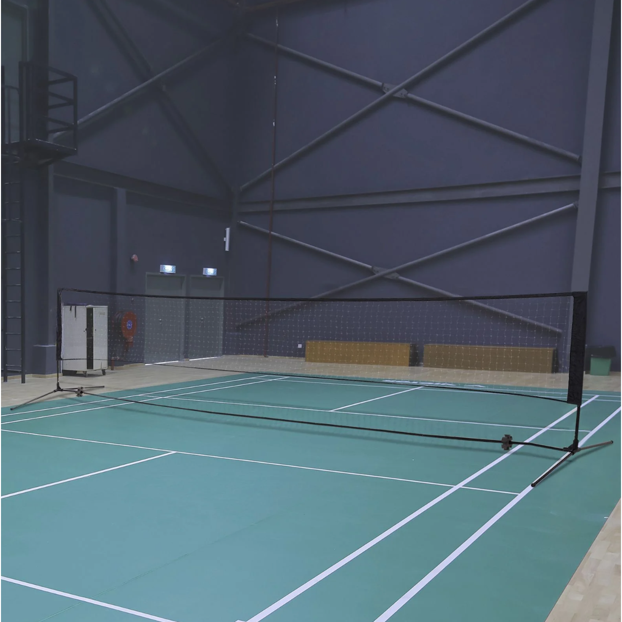 Nancy's Badmintonnet - Volleybalnet - Tennisnet - Draagbaar - 2 Hoogtes - Draagtas - 94/158 x 400 x 60 cm