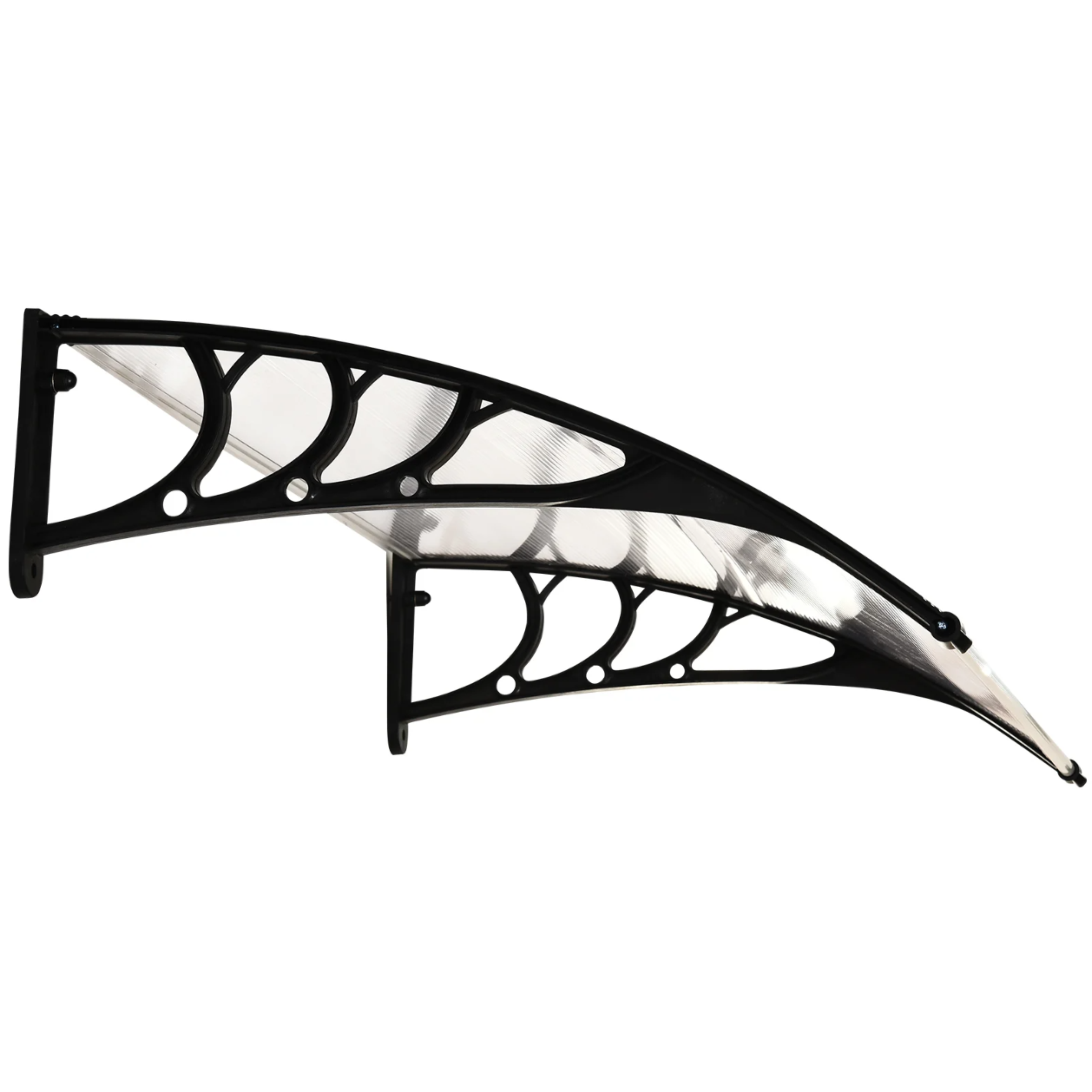 Nancy's Cypress Luifel - Voordeurluifel - Zonwering - Afdakje - Polycarbonaat - Wit - 100 x 80 x 23 cm