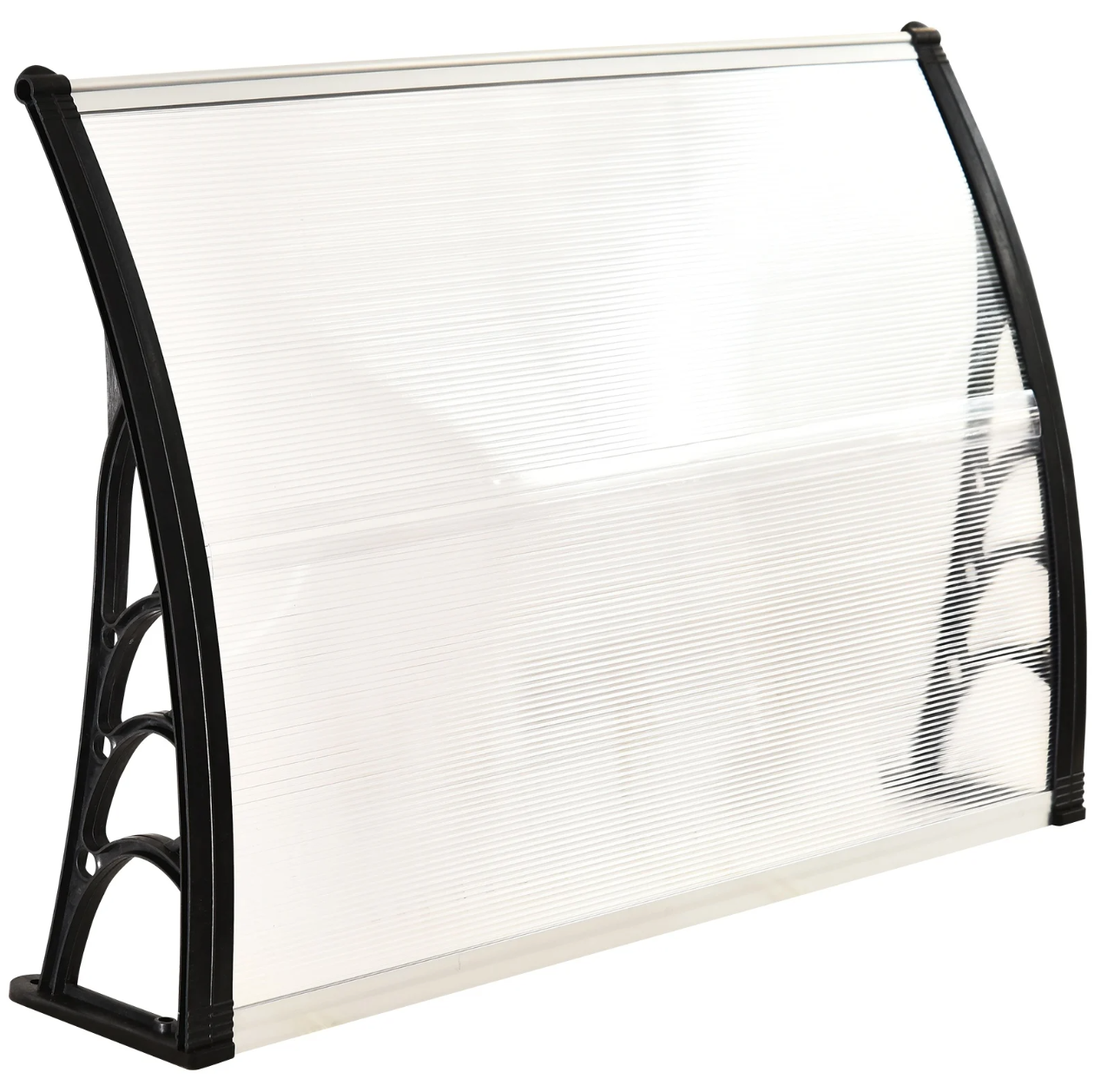 Nancy's Cypress Luifel - Voordeurluifel - Zonwering - Afdakje - Polycarbonaat - Wit - 100 x 80 x 23 cm