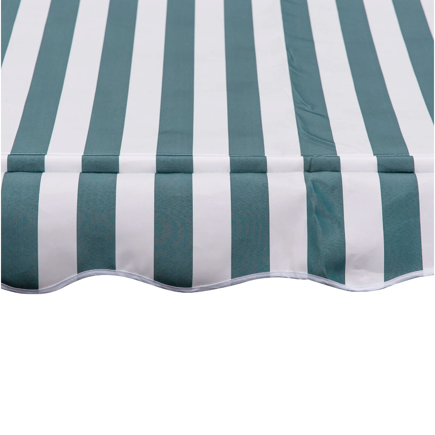 Nancy's Lansdowne Luifel - Zonnescherm - Zonwering - Groen/Wit - 200 cm breed