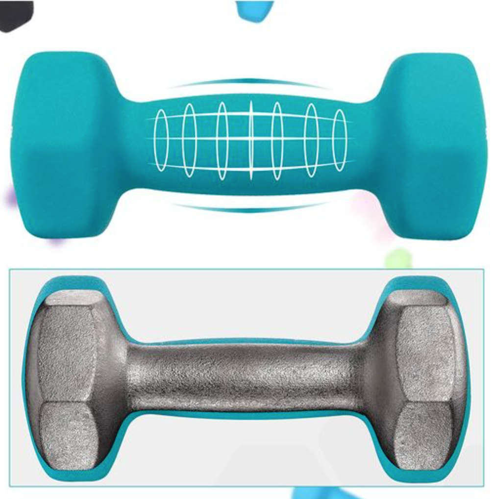 Nancy's Haughton Halterset - Dumbbells - Gewichtheffen - 6 Stuks - Dumbbell Stand - 2 x 1 kg - 2 x 2 kg - 2 x 3 kg