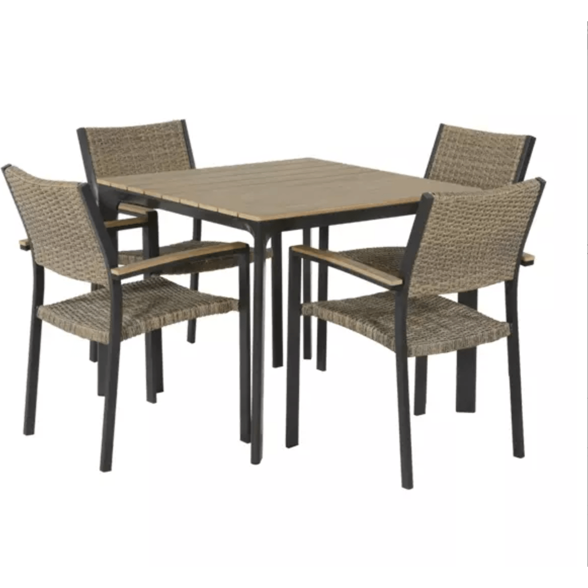 Nancy's Chitrac Tuintafel - Teaklook - Aluminium Frame