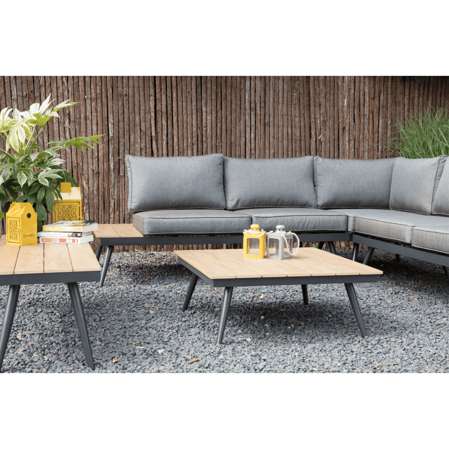Nancy's Rosoy Loungeset - Aluminium Frame - Grijs