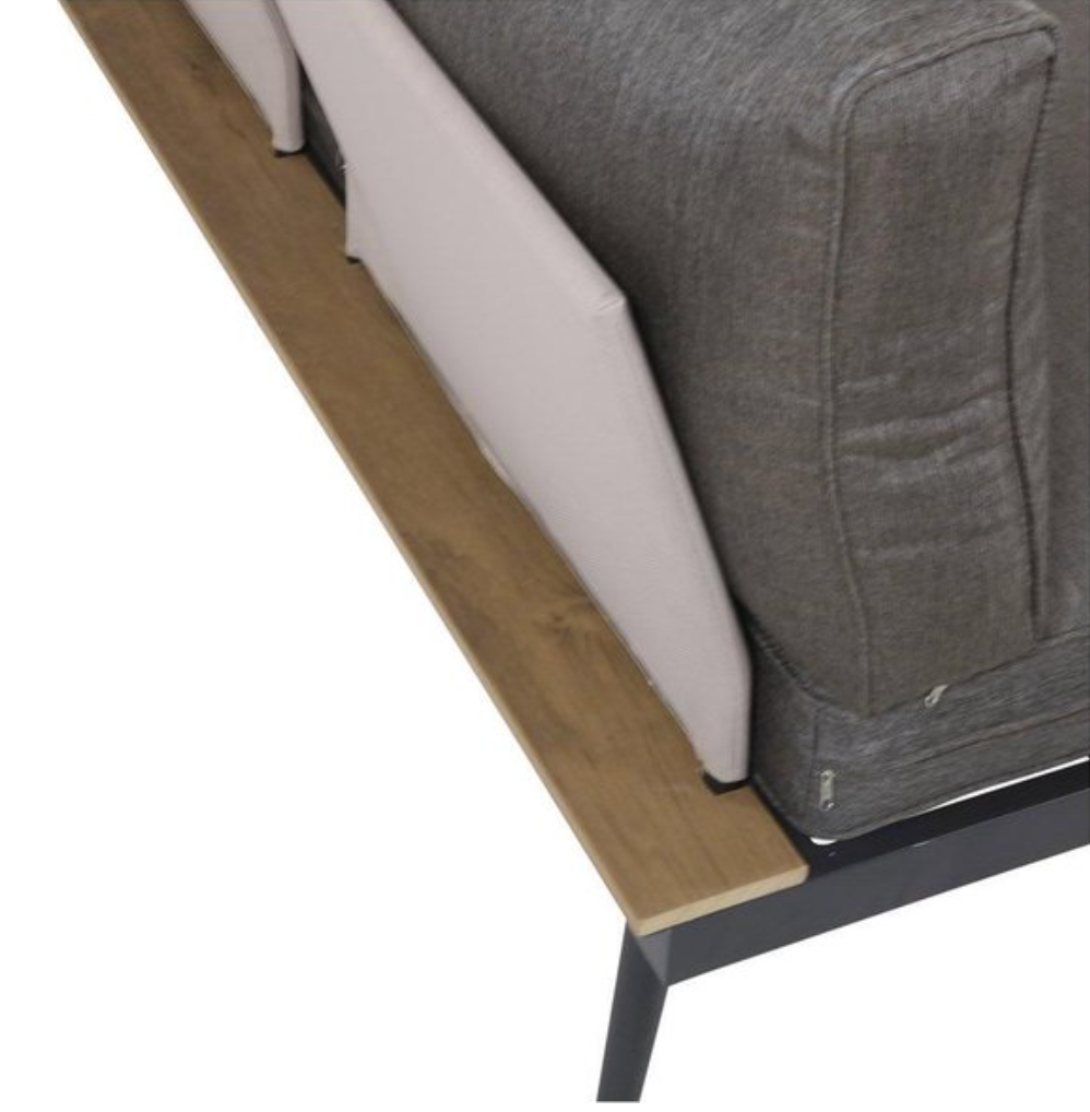 Nancy's Rosoy Loungeset - Aluminium Frame - Grijs