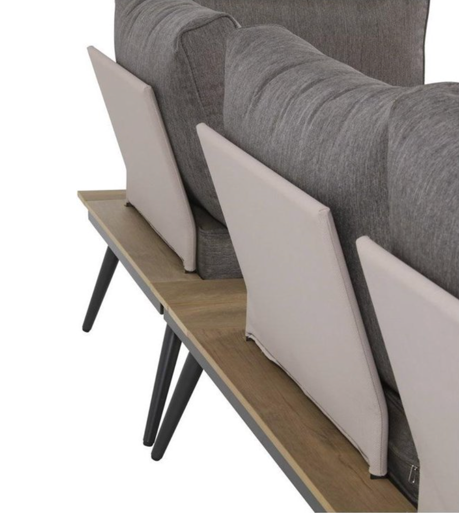 Nancy's Rosoy Loungeset - Aluminium Frame - Grijs