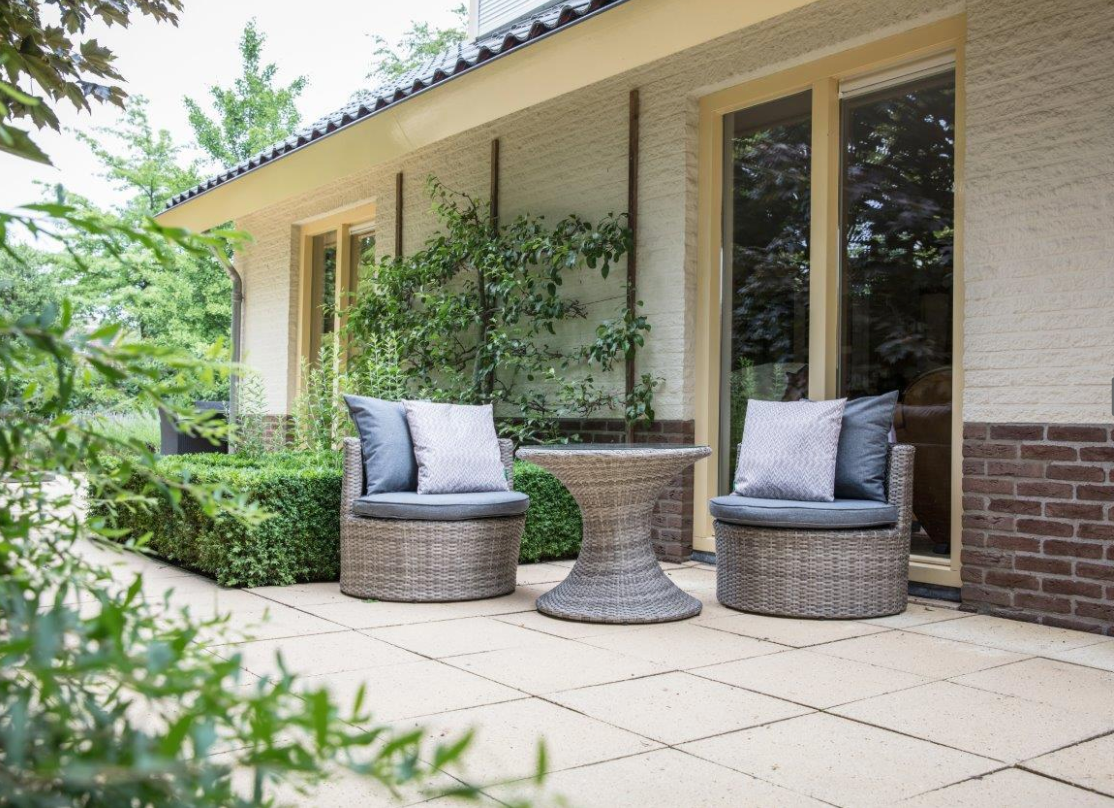 Nancy's Bitoche Loungeset - Riet en Aluminium Frame - Grijs