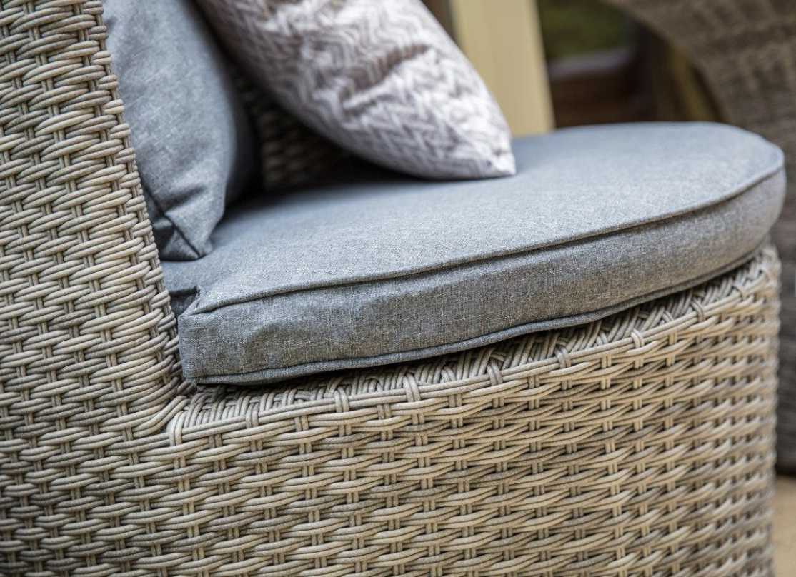 Nancy's Bitoche Loungeset - Riet en Aluminium Frame - Grijs