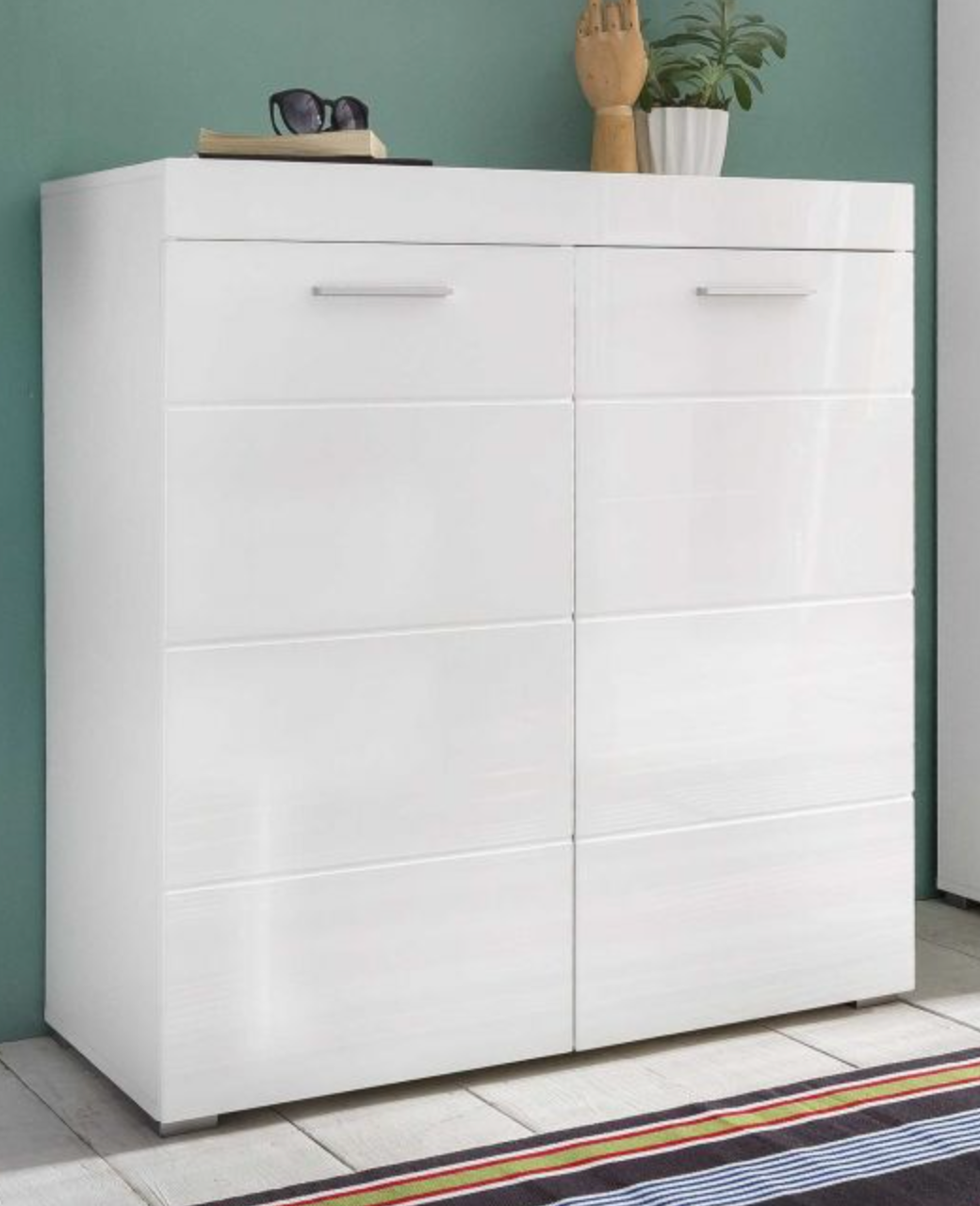 Armoire à chaussures Amanda de Nancy - Placard - Brillant - 91 x 97 x 38 cm