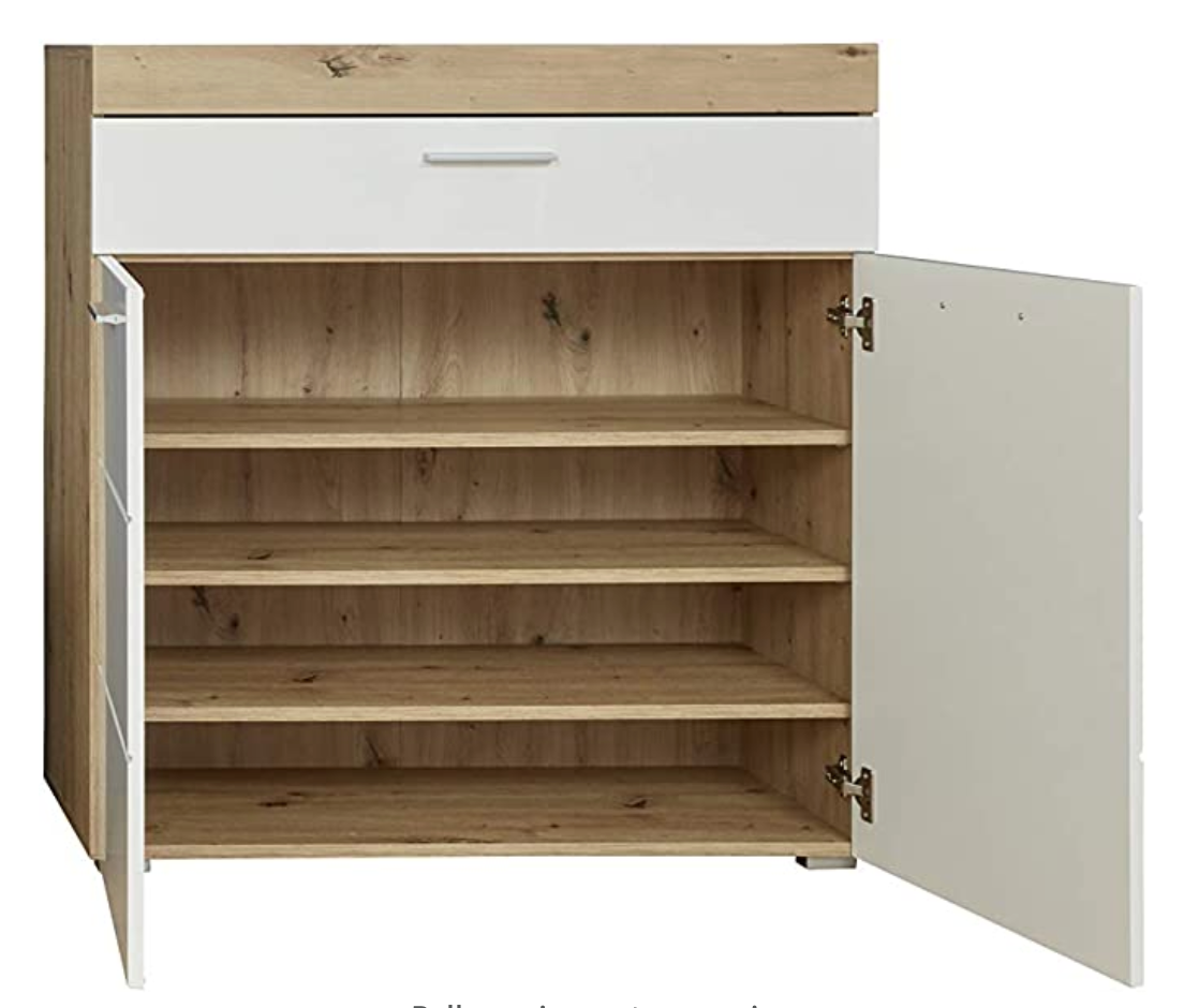 Armoire à chaussures Amanda de Nancy - Placard - Brillant - 91 x 97 x 38 cm