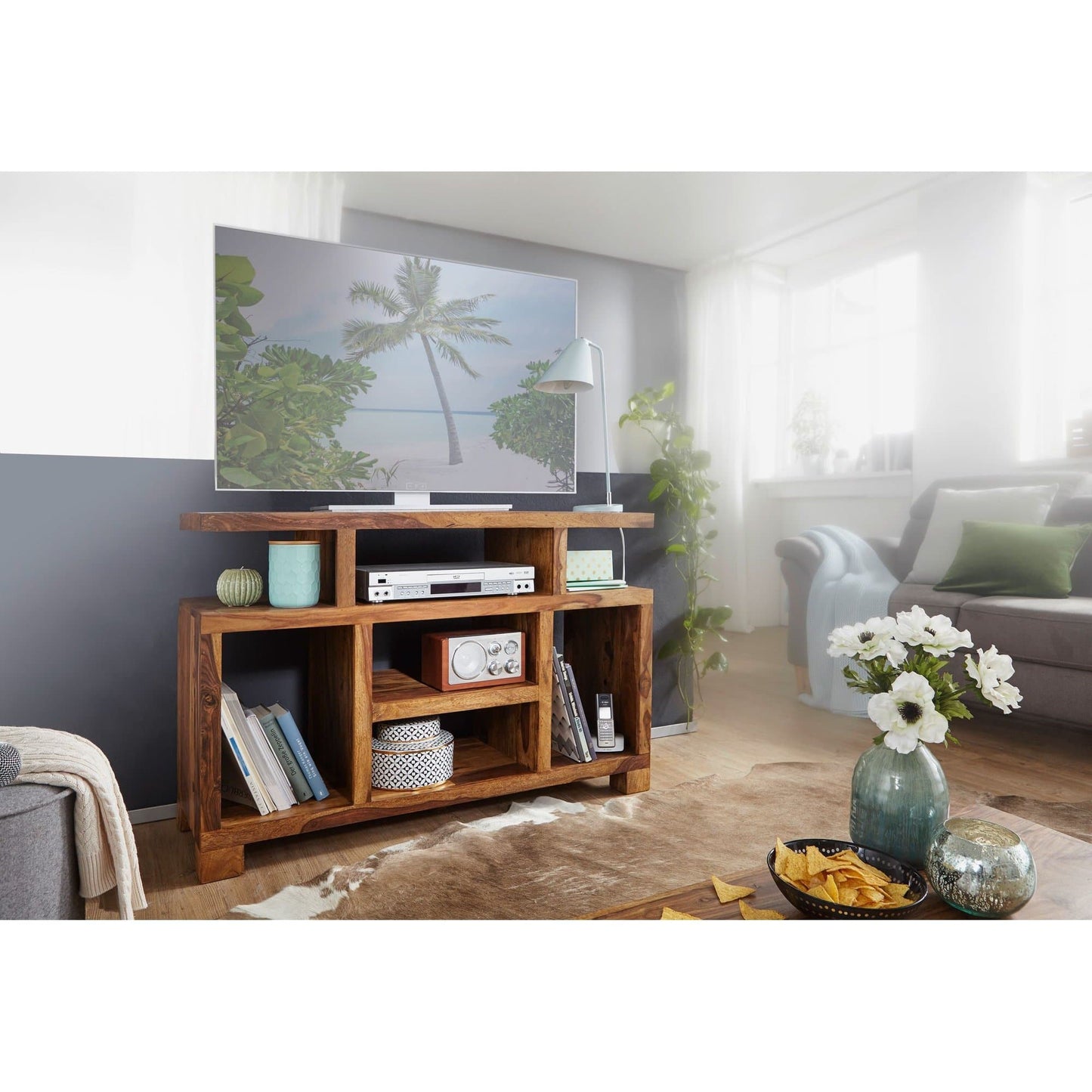 Nancy's Boystown Massief Houten Sheesham Tv-meubel - Dressoir - Tv Meubels - Tv Kast