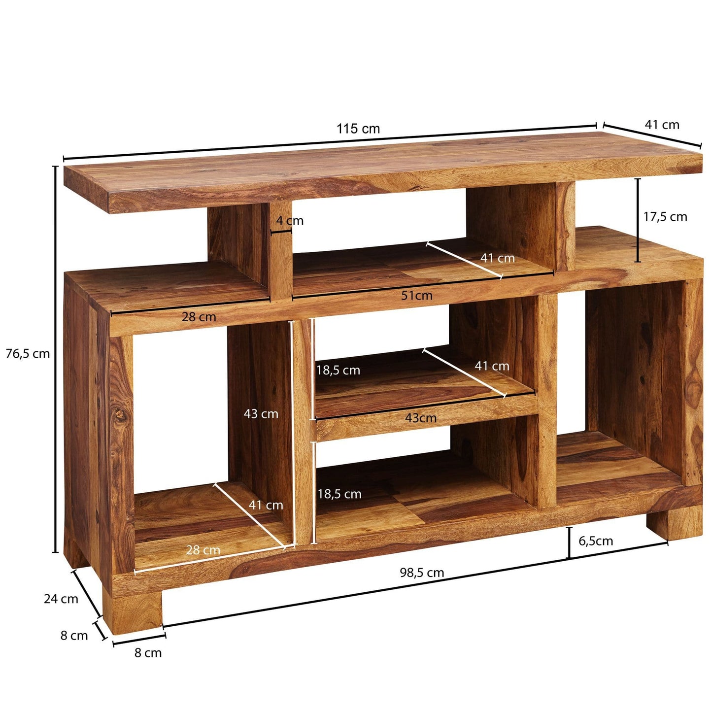 Nancy's Boystown Massief Houten Sheesham Tv-meubel - Dressoir - Tv Meubels - Tv Kast