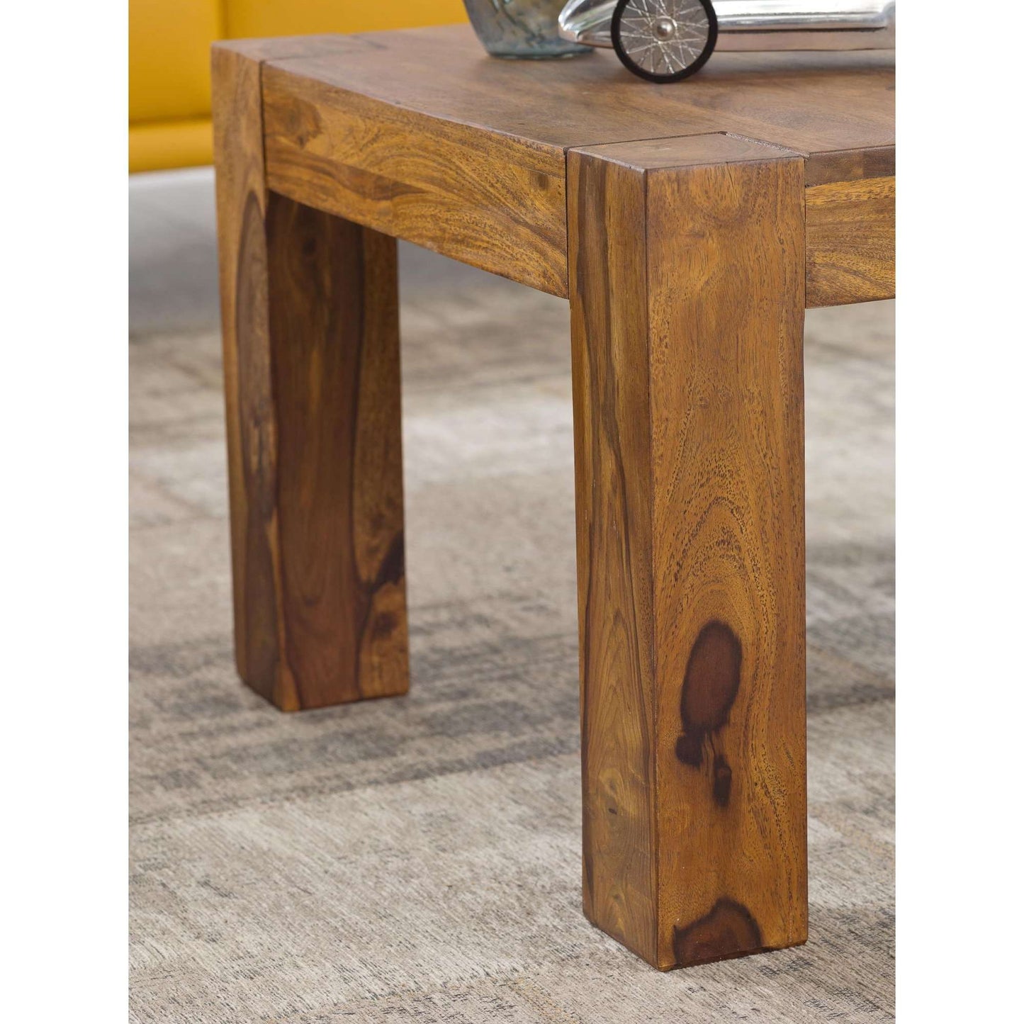 Nancy's Oriole Salontafel - Koffietafel - Bijzettafel - Massief Sheesham hout - 60 x 60 x 40 cm