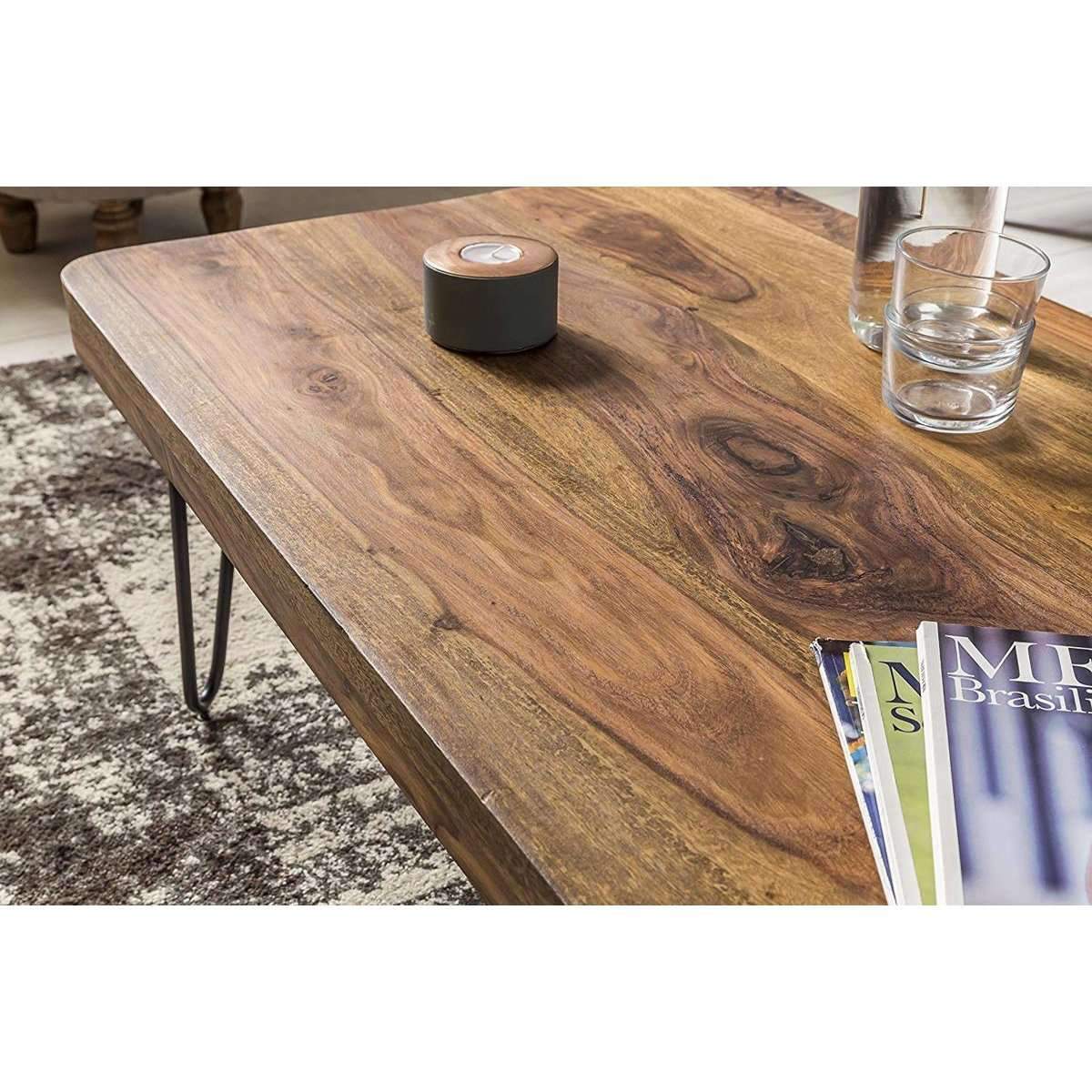 Nancy's Wrightwood Moderne Salontafel - Sheesham Hout - Bijzettafel - Tafeltje - Salontafels - Tafel