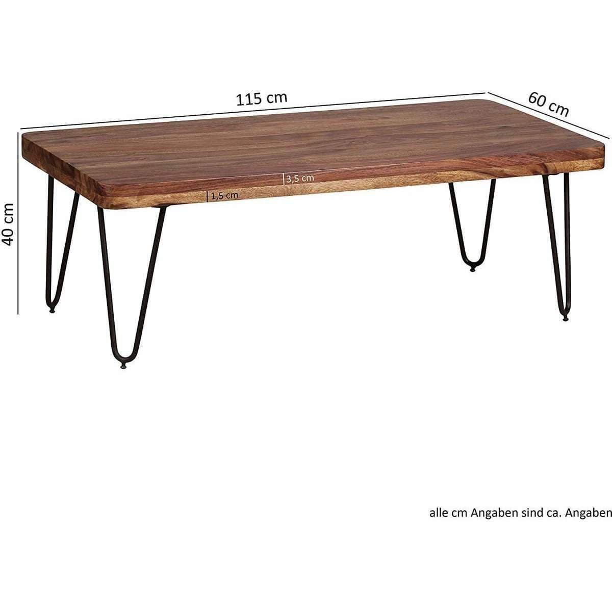 Nancy's Wrightwood Moderne Salontafel - Sheesham Hout - Bijzettafel - Tafeltje - Salontafels - Tafel