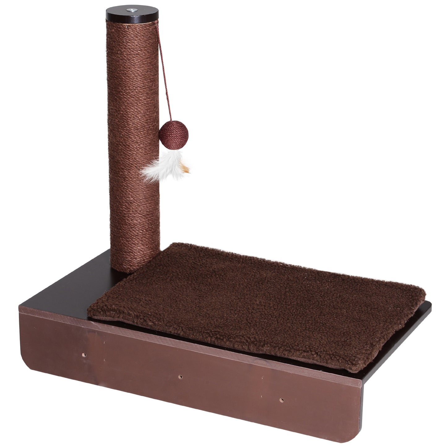 Nancy's San Marino Krabpaal - Kattenplank - MDF - Pluche - Kattenbord - Bruin