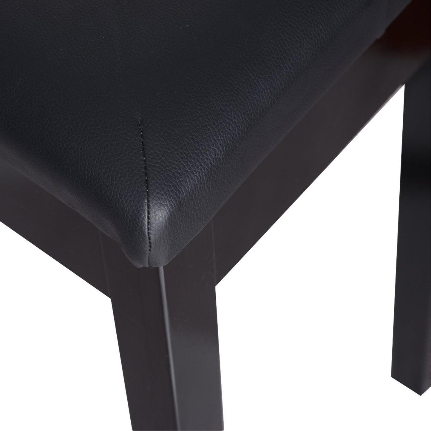 Nancy's Elkton Kruk - Pianobank - Pianokruk - Make-Up Kruk - Zwart - ± 75 x 35 x 50 cm