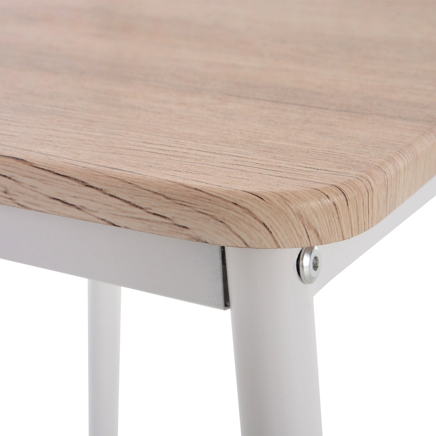 Nancy's Eastport Eetkamerset - Eettafel - Eetkamerstoelen - 3-Delig - Hout / Wit