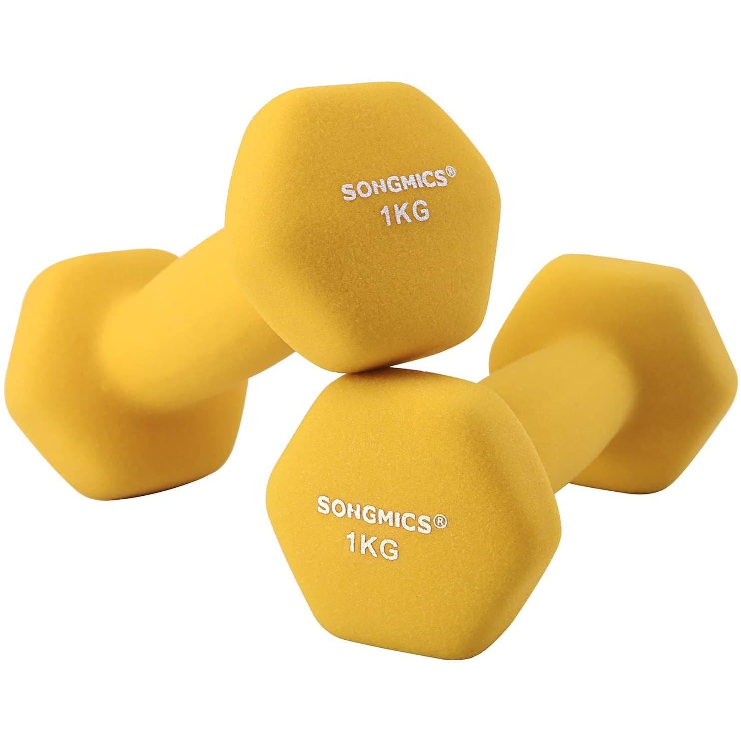 Nancy's Dumbbells Set - Dumbbell - Weights - Set of 2 - Yellow - 1 KG each