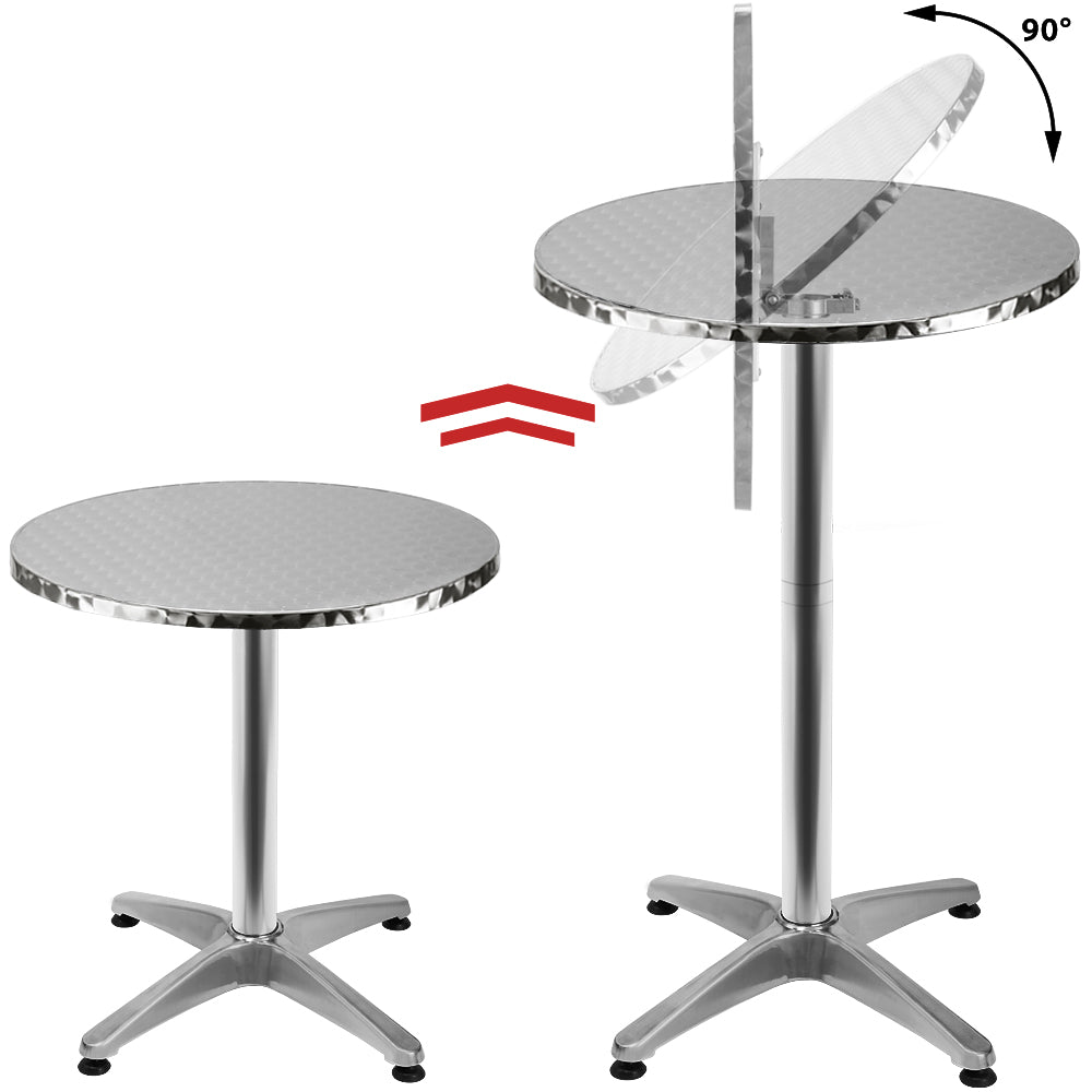 Nancy's Trumann Statafel - Bistrotafel - Hoge Tafel - Statafels - Aluminium- Rond - Ø 60 cm