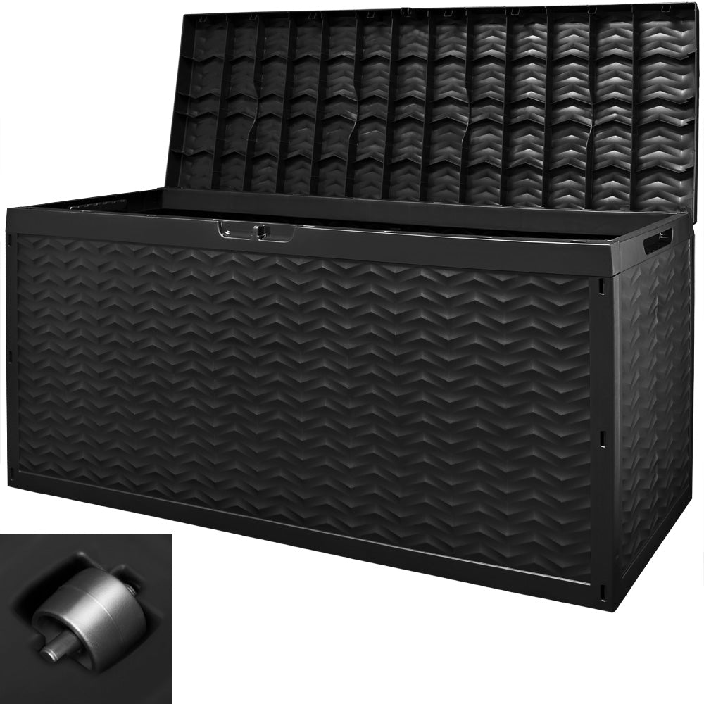 Nancy's Meraux Tuinkist - Tuinmeubilair - Opbergbox - Ondersteuningsdoos - 320 L - 120 x 45 x 60 cm