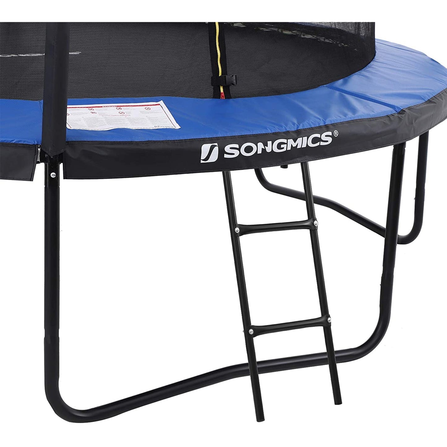 Nancy's Trampoline Met Veiligheidsnet - Trampolines - Tuin - Ladder - Gevoerde Stangen - Zwart/Blauw - Ø 305