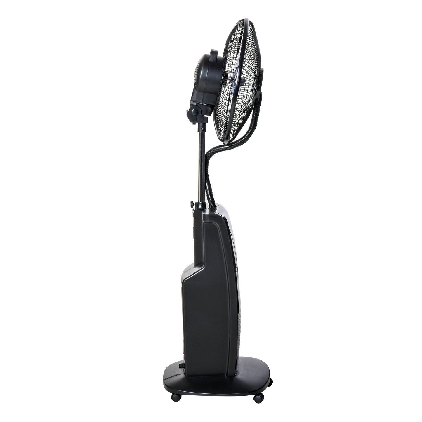 Nancy's New Haven Statiefventilator - Mistventilator - LED-Paneel - 3 Snelheden - Staal - Zwart - 44,5 x 135 cm