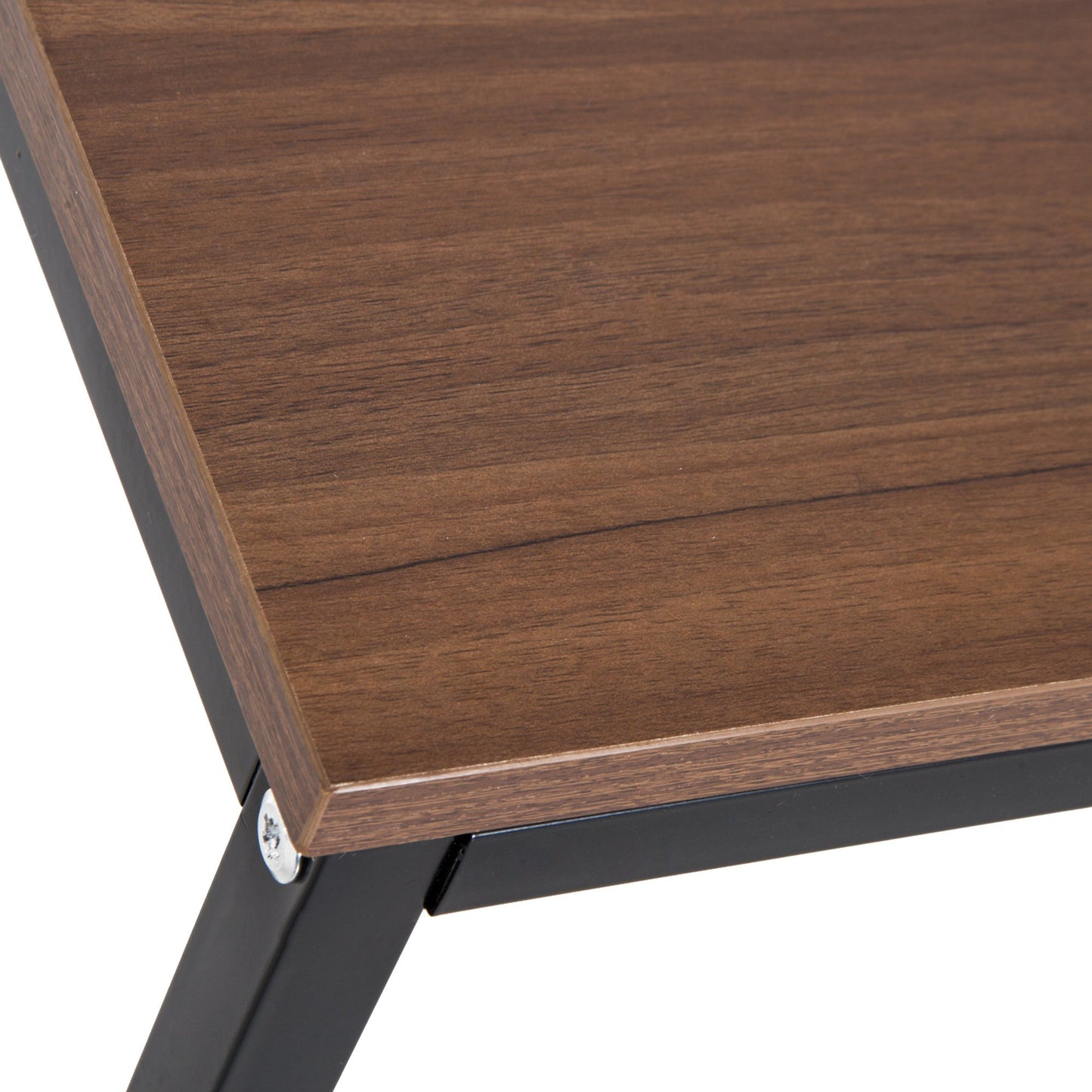 Nancy's Rhinelander Bureau - Schrijftafel - Opbergvakken - Computertafel - Zwart/Wit - Bewerkt Hout - Legbord