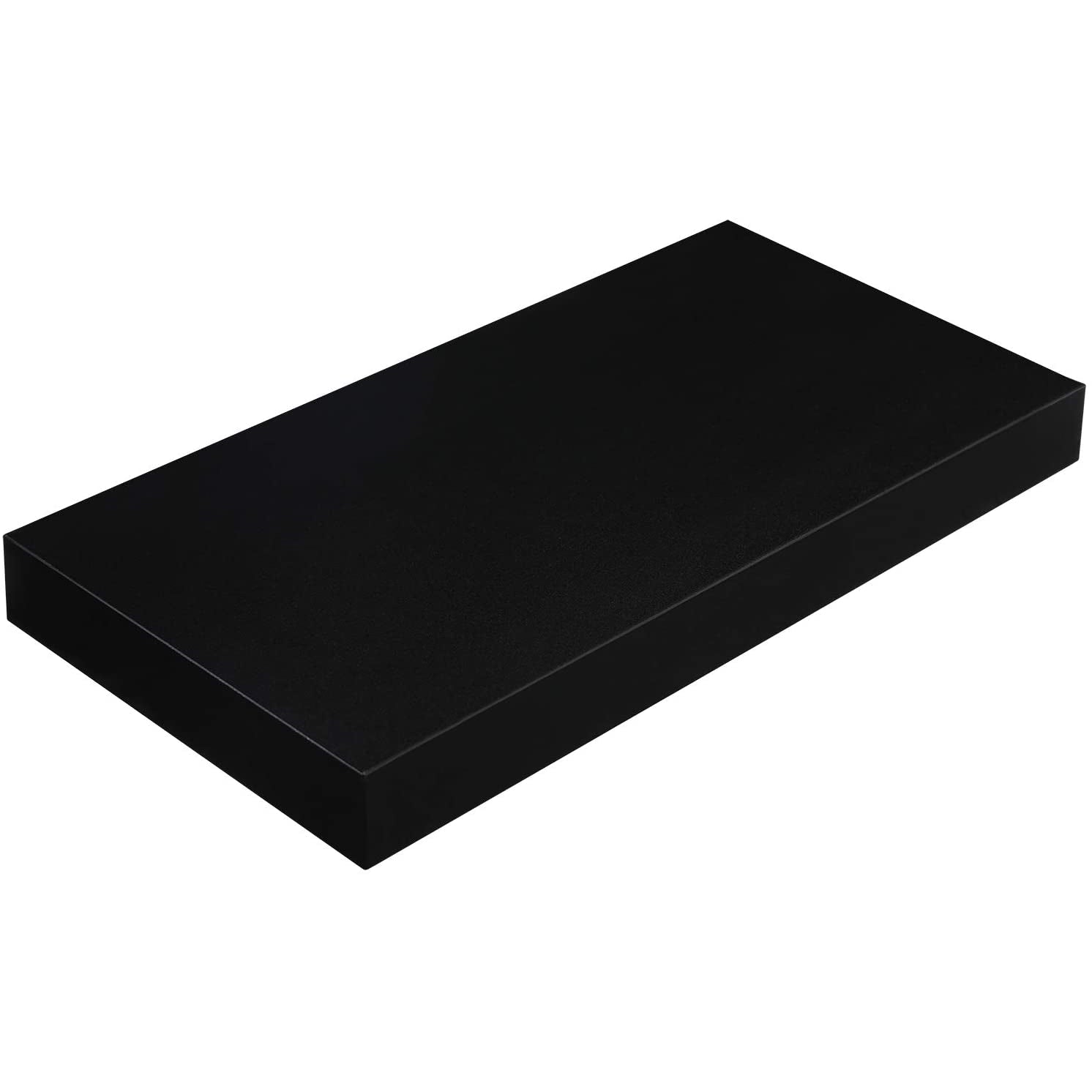 Nancy's Wandplank Hout Zwart - Wandplank Zwevend - Wandplanken - 40 x 20 x 3,8 cm
