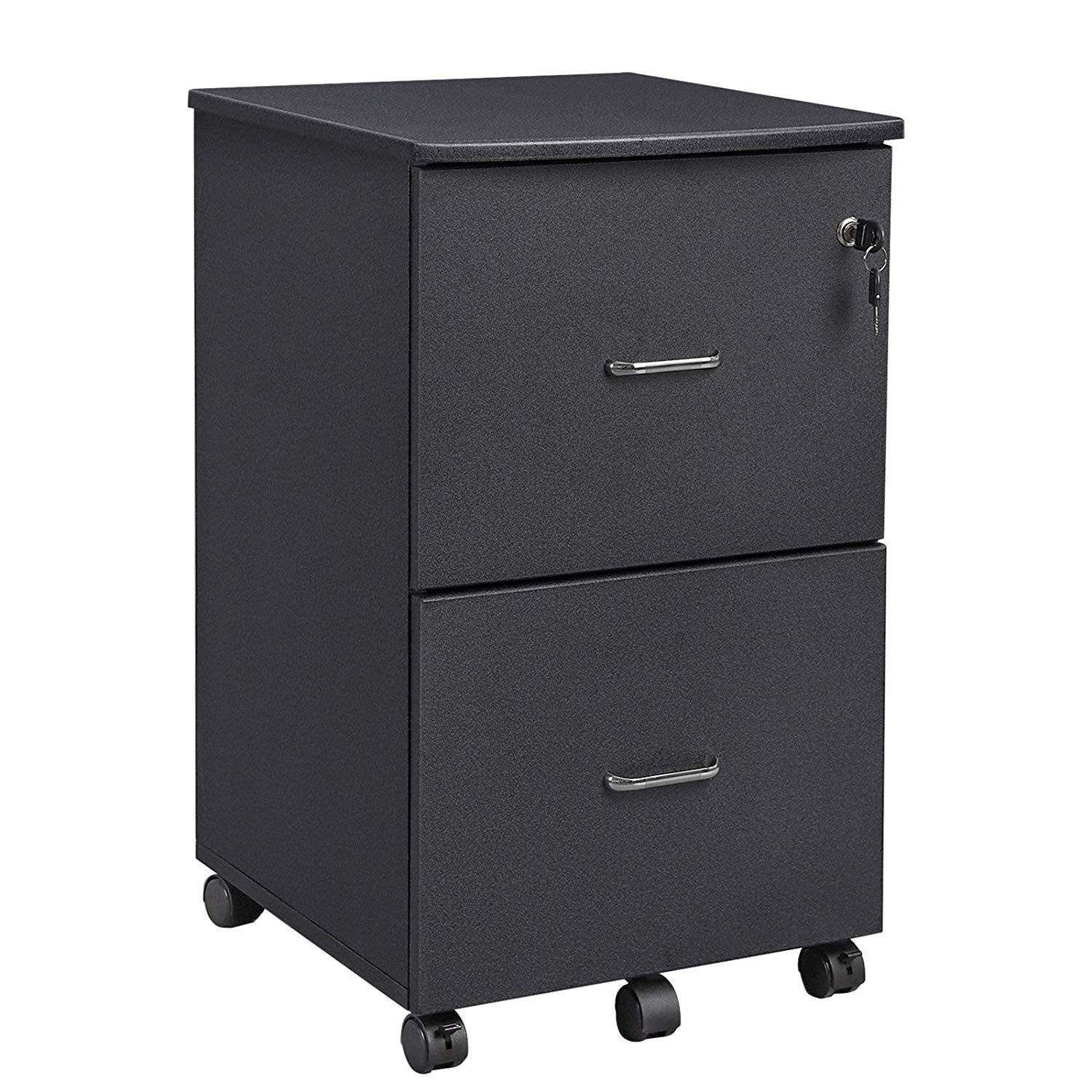 Caisson à tiroirs Nancy's Irada - Classeur - Armoire de bureau - Noir - ± 45 x 45 x 70 cm