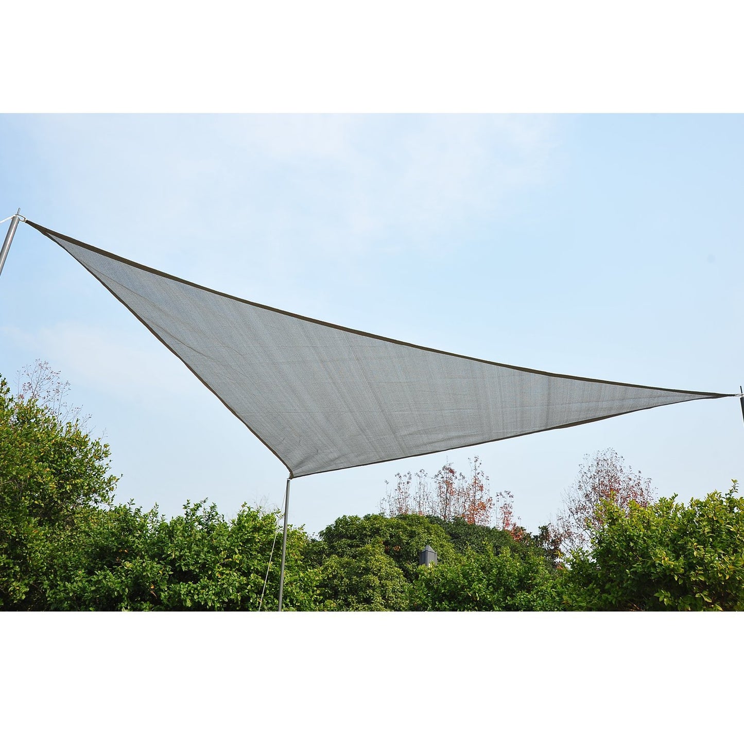 Nancy's Truro Zonwering - Luifel - Driehoek - 3 x 3 x 3 m/5 x 5 x 5 m - Schaduw - HDPE - Weerbestendig - RVS - Grijs