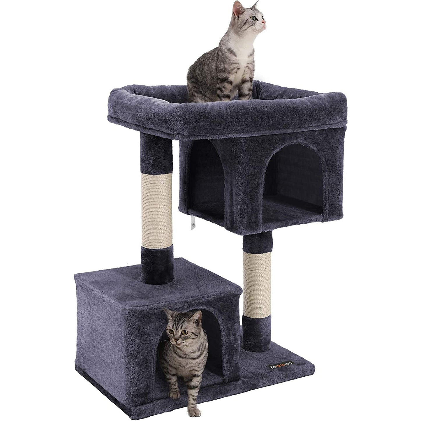 Nancy's Krabpaal Voor Katten Donkergrijs - Krabpaal Kat - Katten Krabpaal 84cm Hoog
