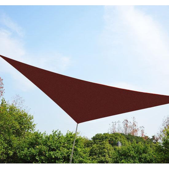 Nancy's Westfield Zonwering - Schaduwdoek - Diverse Afmetingen - Driehoek - Ademend - HDPE - Rood