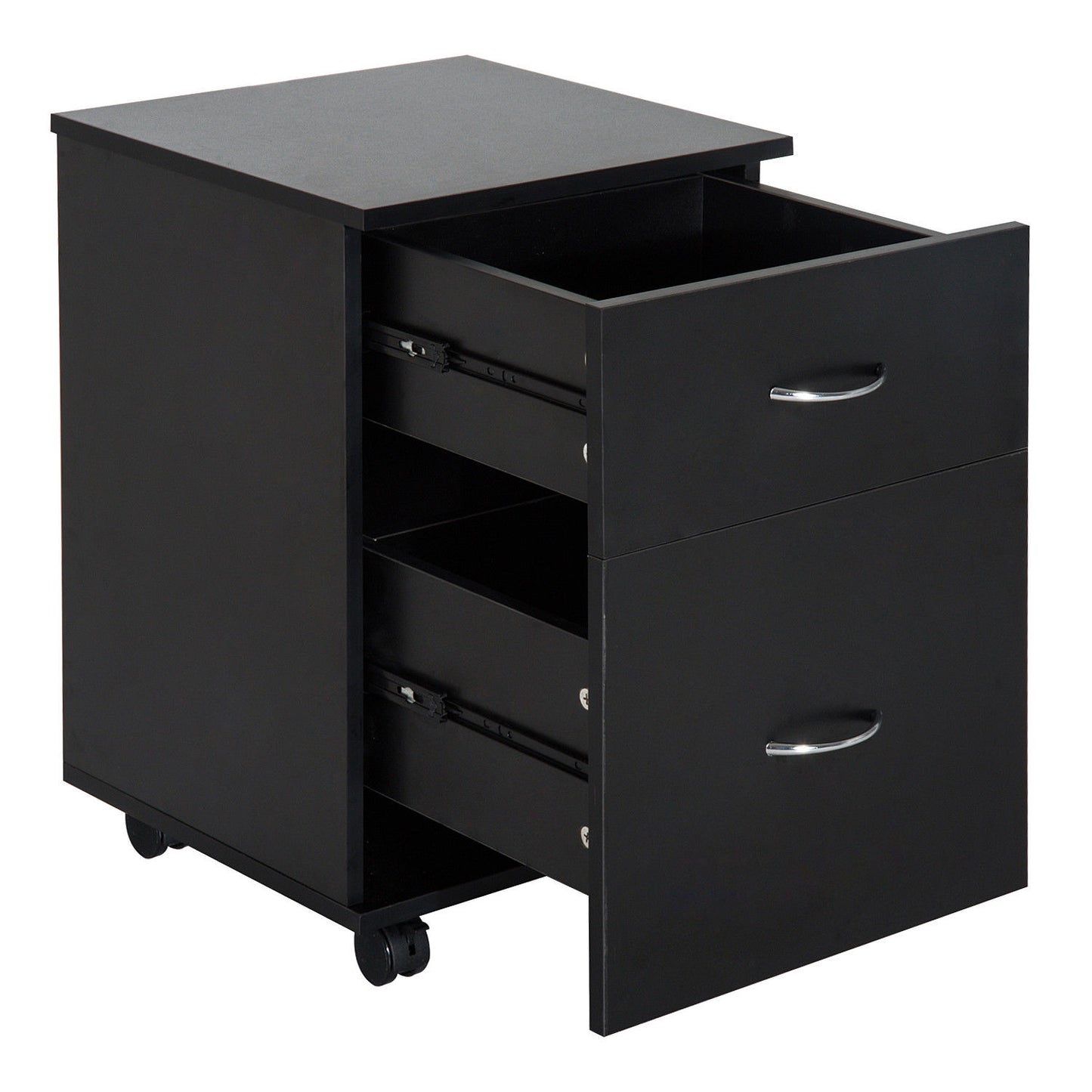 Nancy's Santa Clarita Archiefkast - Ladeblok - Metaal - 2 Lades - Zwart