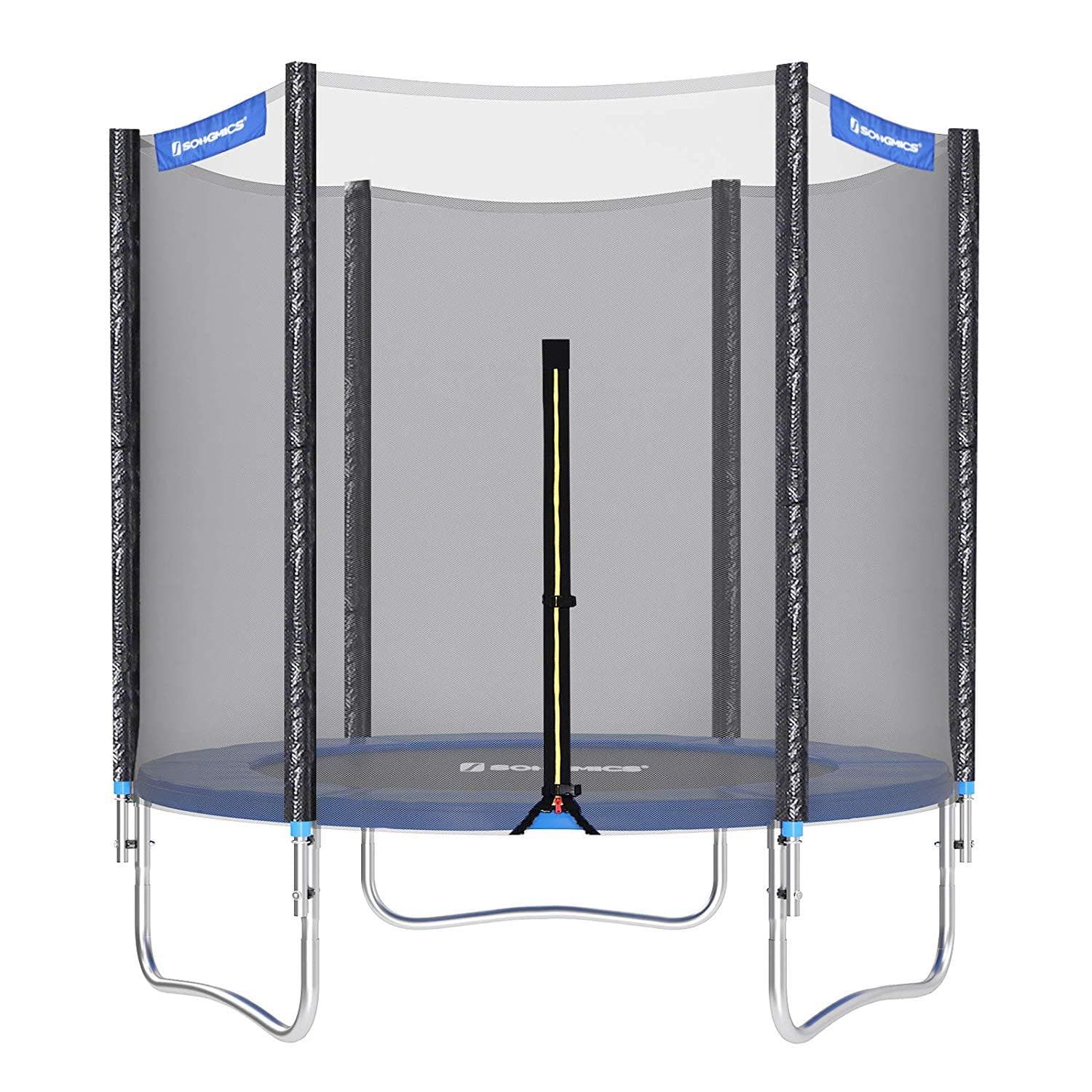 Trampoline de Nancy avec filet de sécurité - Noir / Bleu - Ø 183 cm