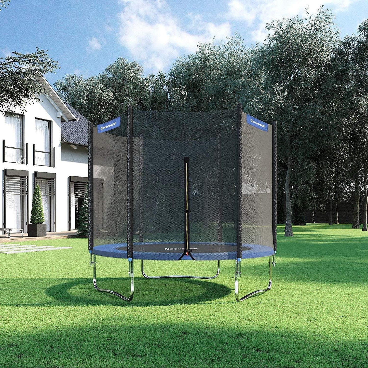 Nancy's Trampoline Met Veiligheidsnet - Zwart / Blauw - Ø 183 cm