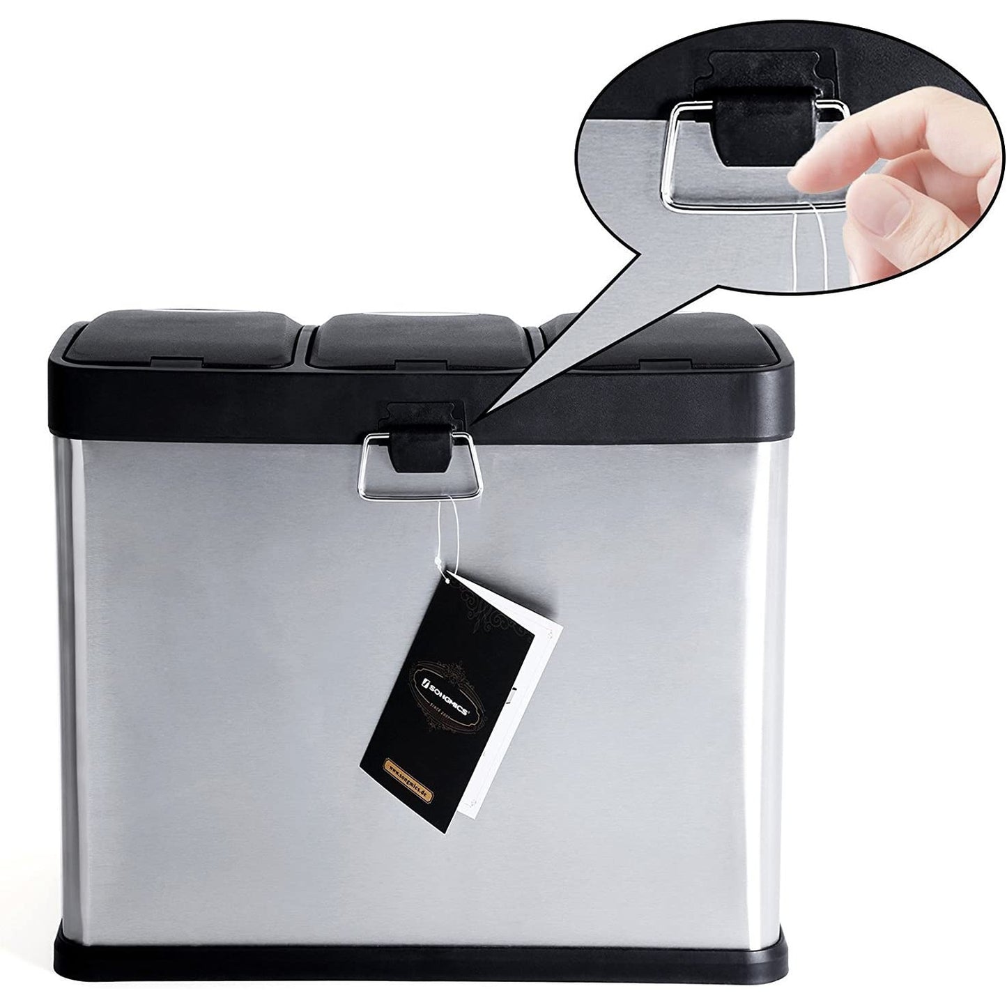 Nancy's Aboboreira Prullenbak - Afvalscheiding - Pedaalemmer - Afvalemmer - 24 Liter