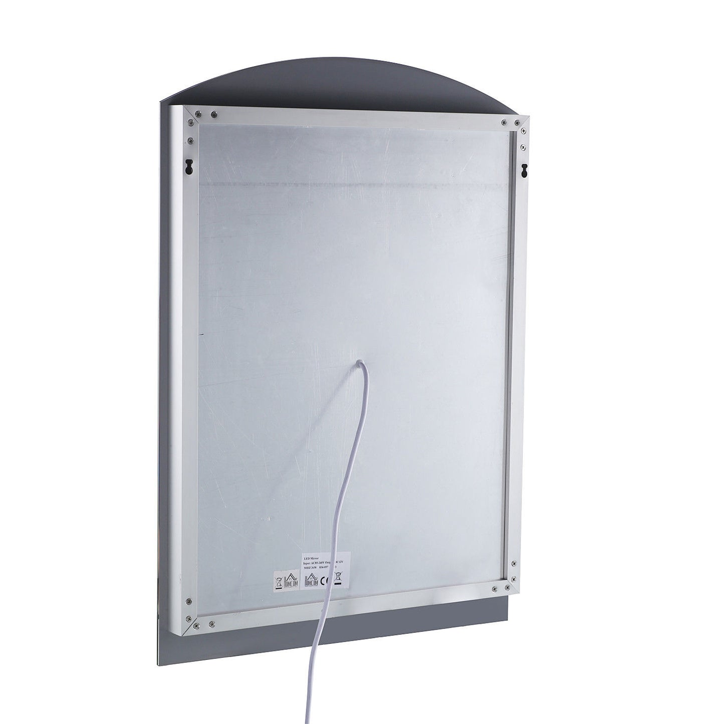 Nancy's Menifee Badkamerspiegel - Wandspiegel - Spiegel - Aluminium - LED-Verlichting - Wit Licht - Glas - 50 x 4 x 70 cm