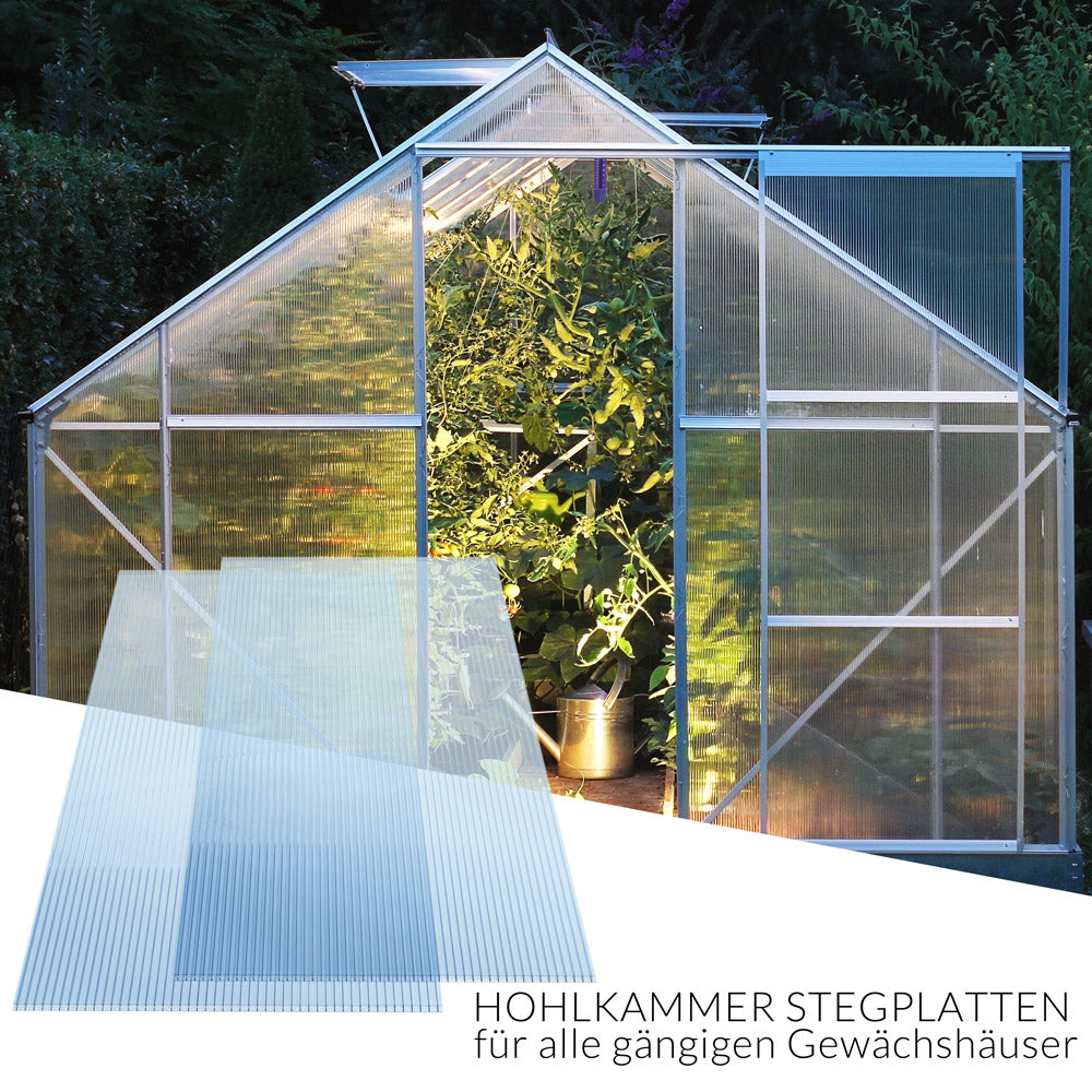 Nancy's Parkwood Dubbelwandige Platen - Transparant - Voor Kassen - 14 stuks - 60,5 x 121 cm (per stuk)