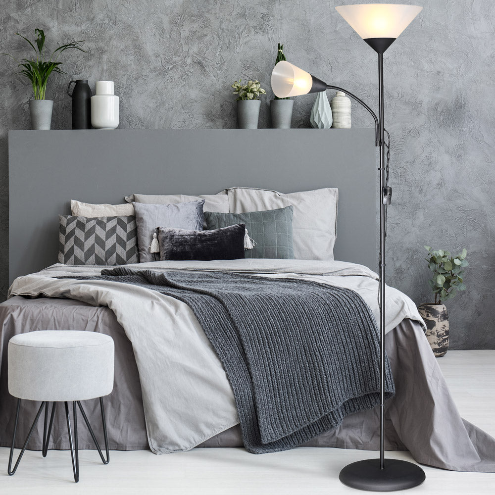 Nancy's Westmere Lampadaire noir - Lampadaire - Lampes de salon - Lampadaires - 28 x 175 cm