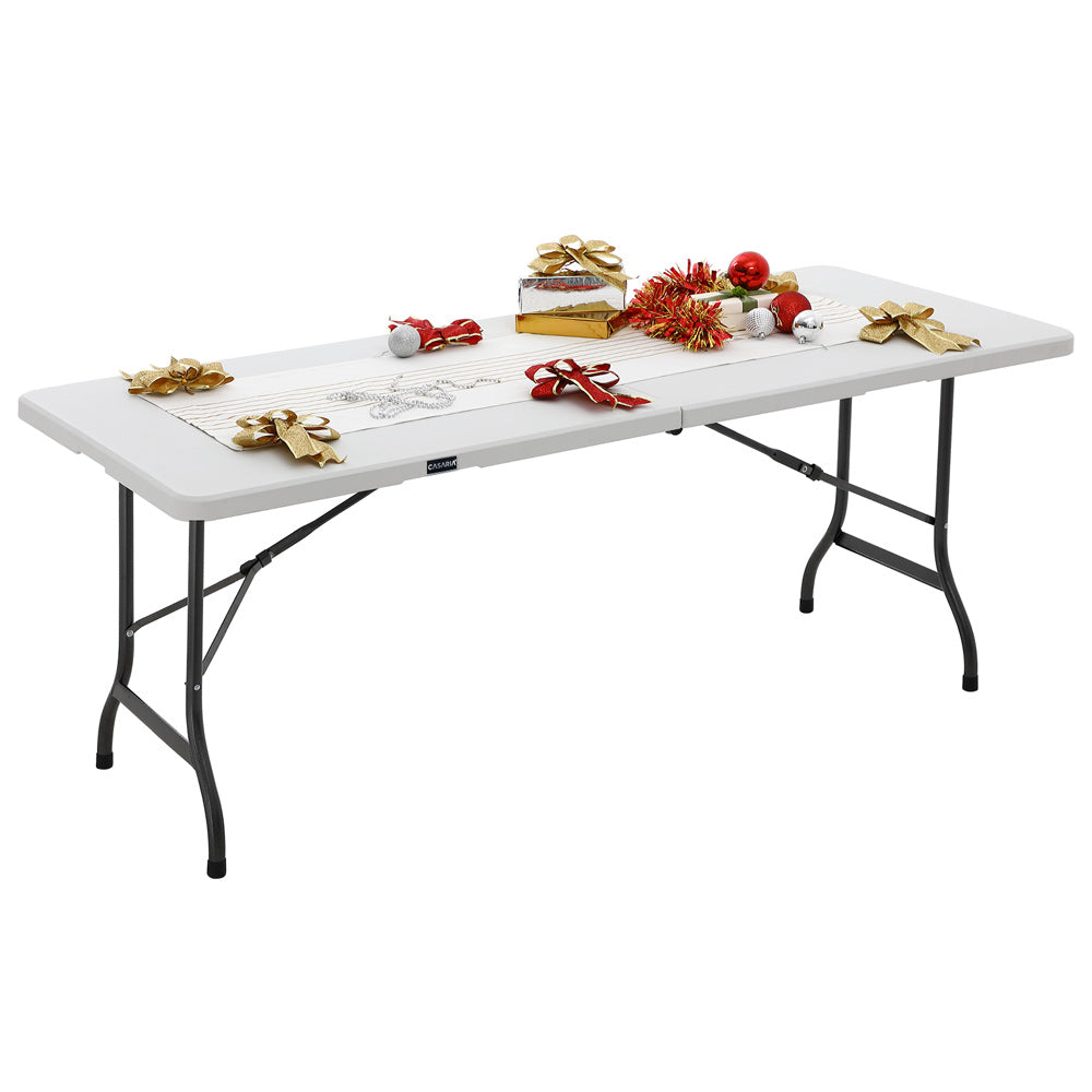 Nancy's Camp Pendleton North Tuintafel - Tafel - Opvouwbaar - Kunststof - 220 x 70 x 72 cm