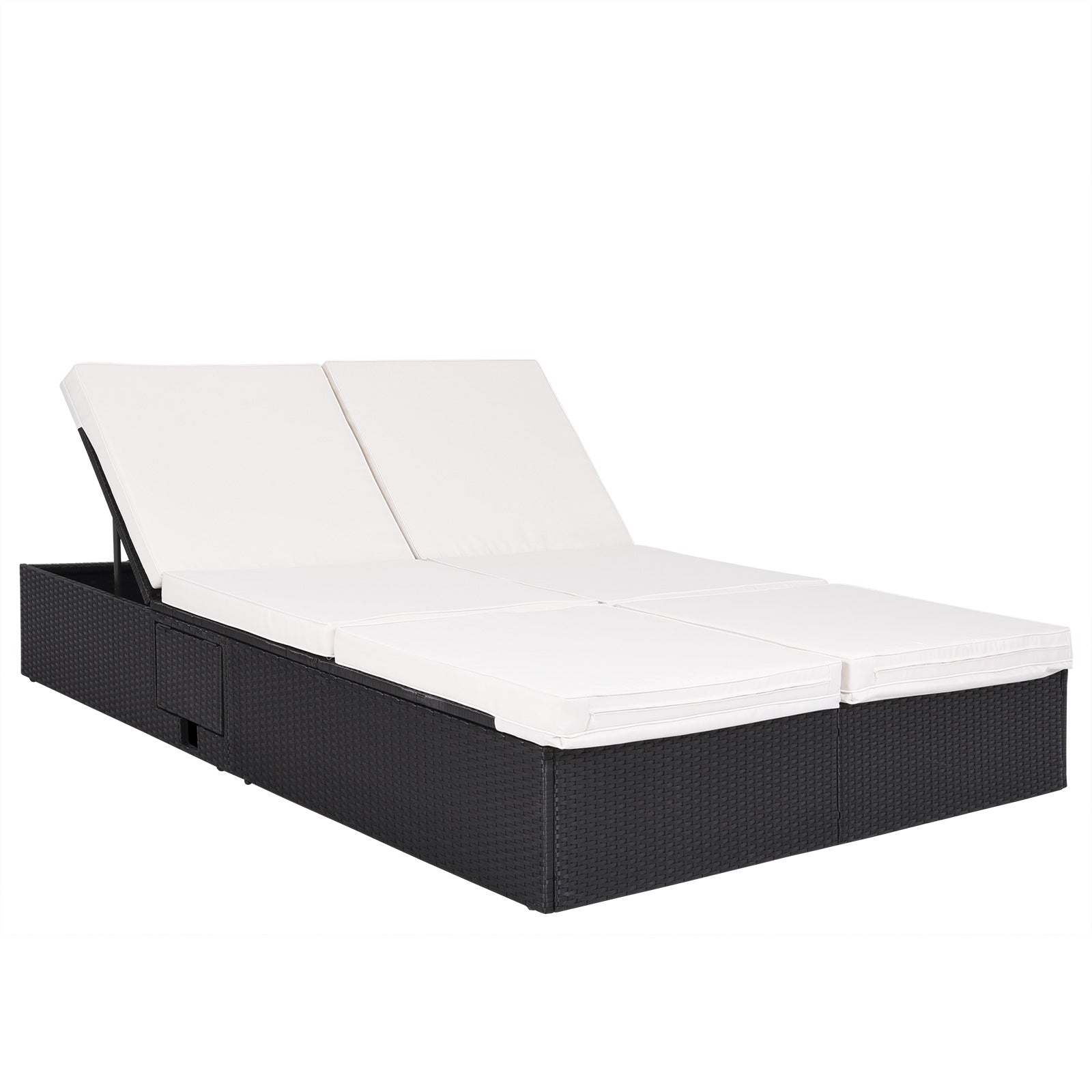 Nancy's Leola Ligbed - Tuin - Terras - Tuinmeubel - Modern - Polyrotan - 196 x 160 x 33 cm